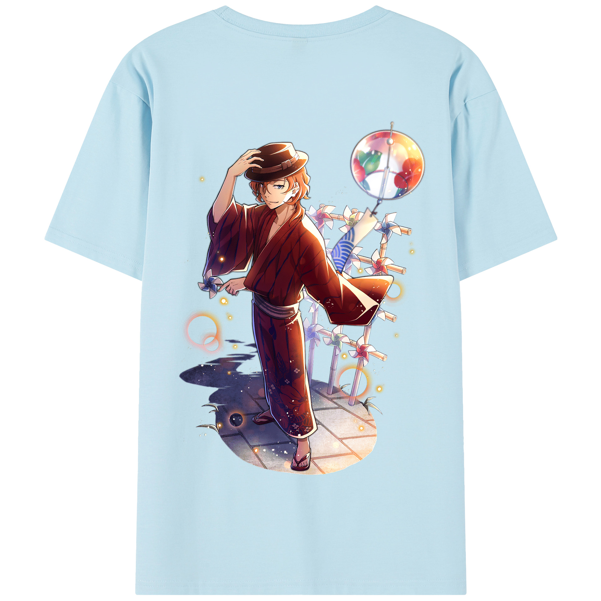 （画像用） 文豪ストレイドッグス Bungo Stray Dogs 綿100％半袖Tシャツ（背面プリント）